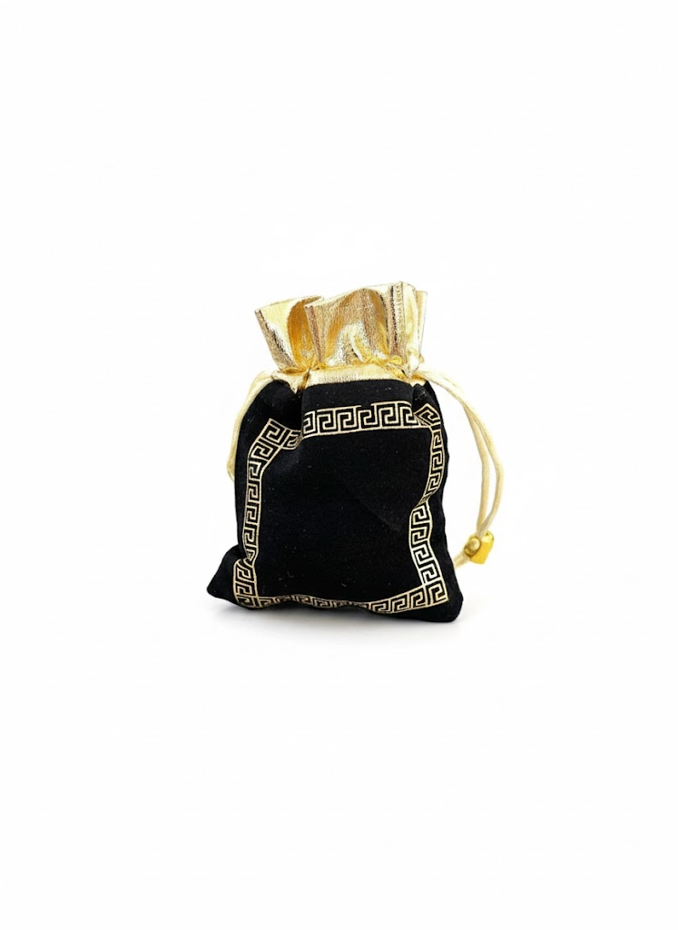 bourse en tissu noir  