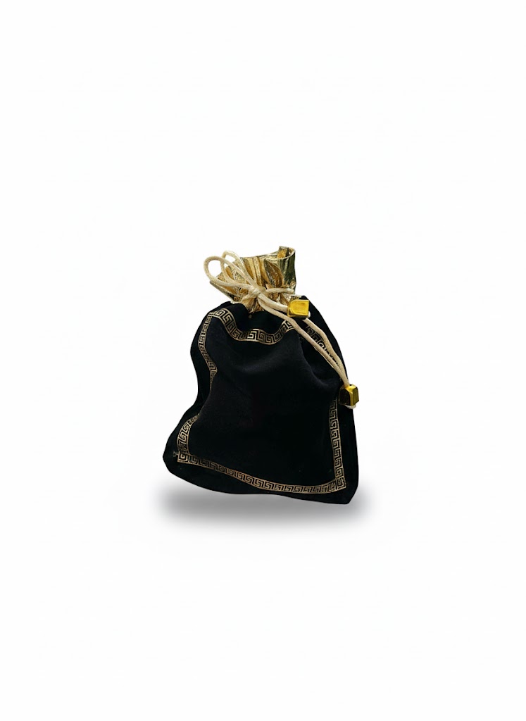 bourse en tissu noir  